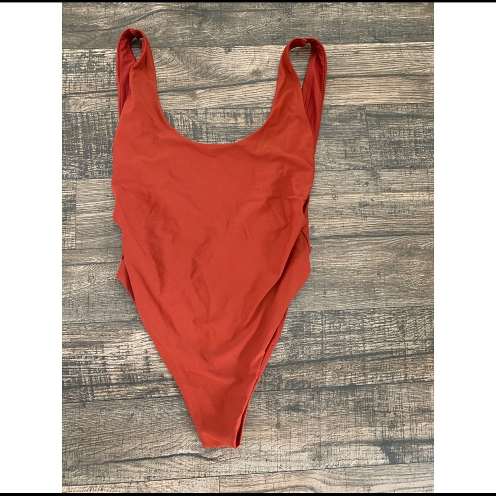 Red One Piece Swimsuit